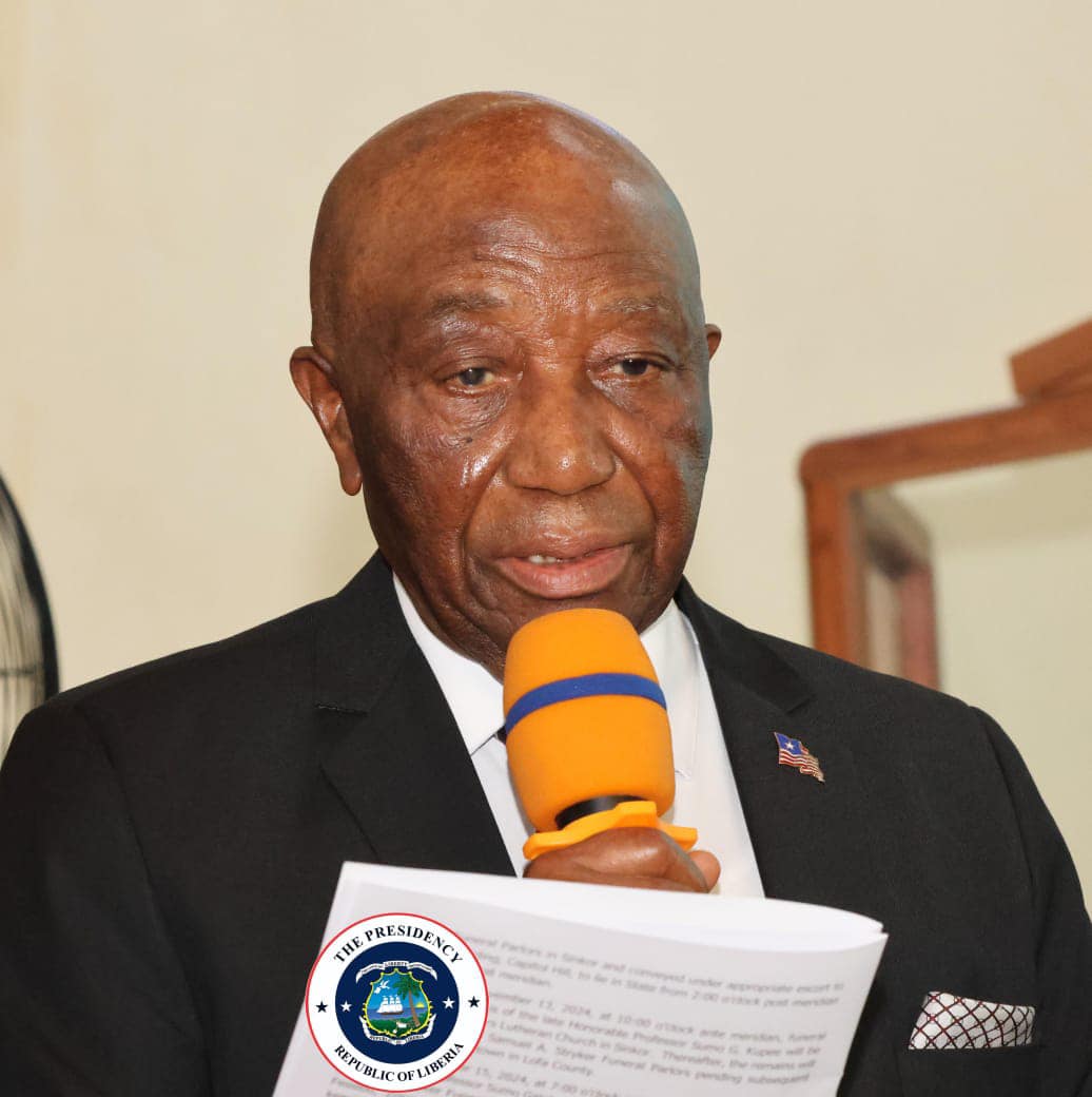 President Boakai Eulogizes the Late Honorable Sumo G. Kupee at the State FuneralService held in Monrovia