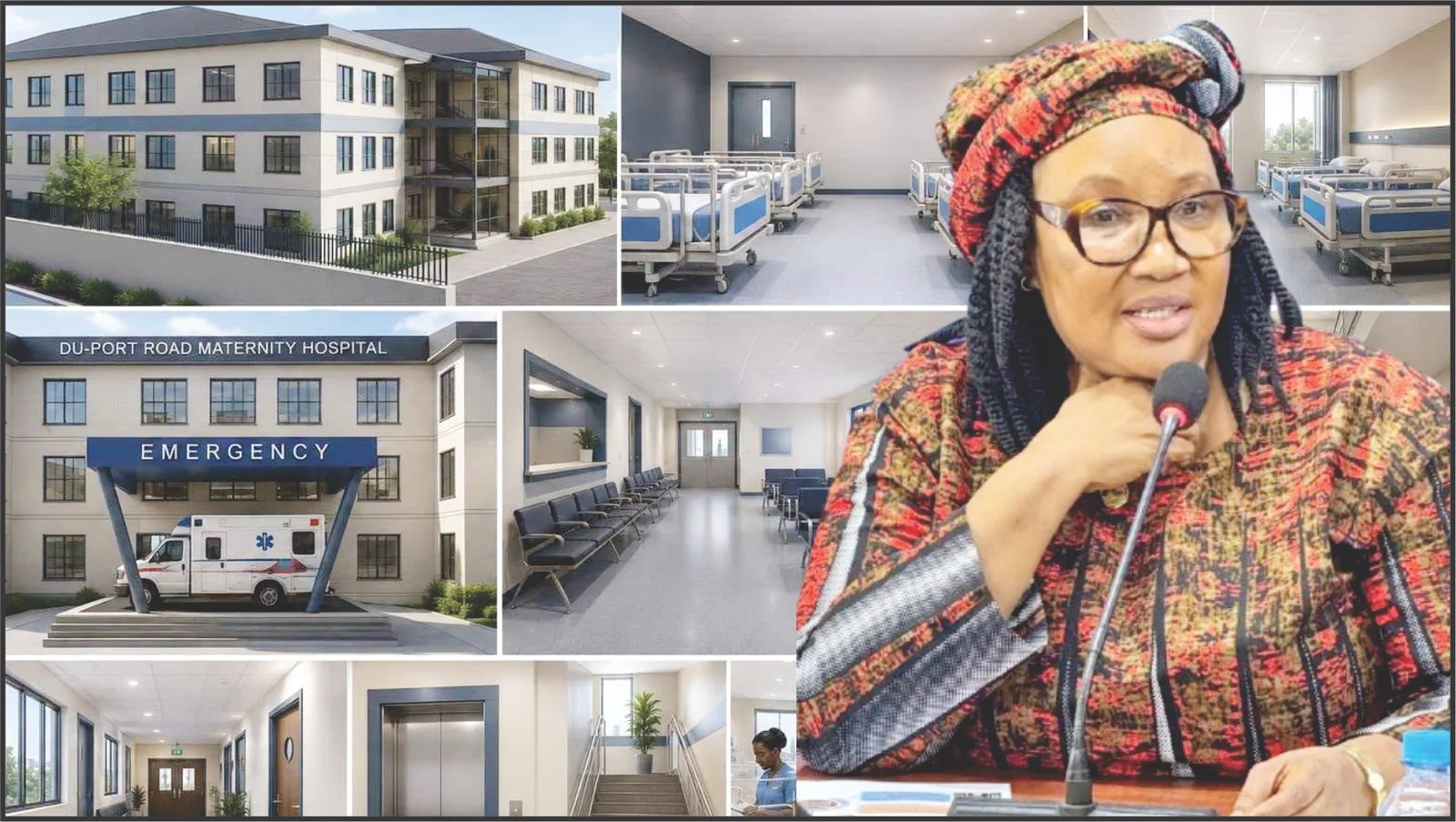 First Lady, Health Minister Unveil Plans for Landmark Duport Road Maternity Hospital